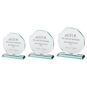 RECOGNITION JADE CRYSTAL GLASS AWARD - 200MM - AVAILABLE IN 3 SIZES